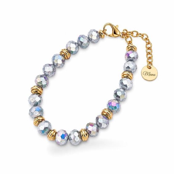 Bracciale Manu Bracelets and More Donna Lumina in Acciaio Cristallo KR11G-AR - KR11G-AR